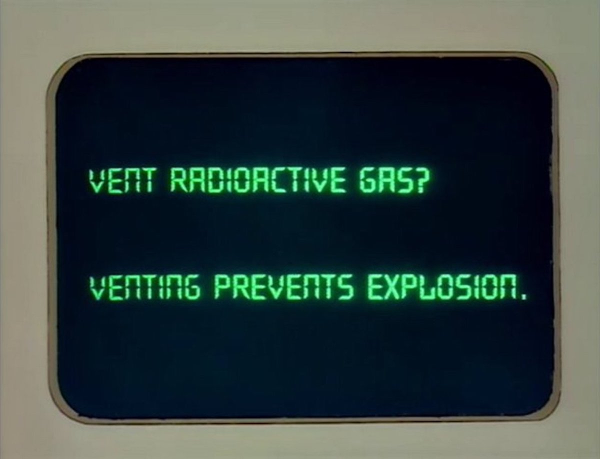 vent radioactive gas